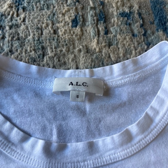 A.L.C Cassandra white puff sleeve top small - Picture 3 of 4